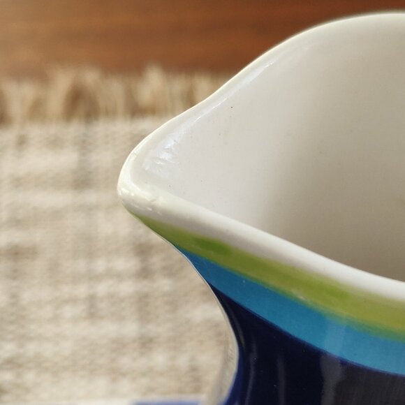 Living Art Stoneage VTG Cruet Set of 3 Carleen Gaby Stoneage Handpainted - Picture 13 of 13